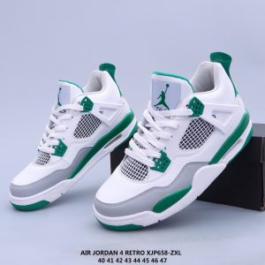 AJ4 72 white gray green