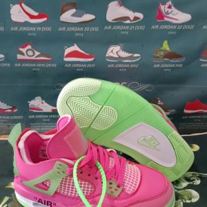 AJ4 bright red green