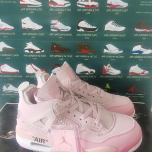 AJ4 pink OFF-WHITE